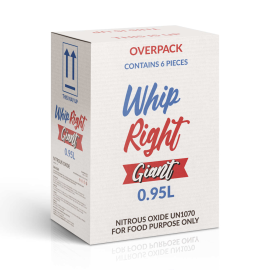 WhipRight 0.95L Giant 640G x 12 Cylinders
